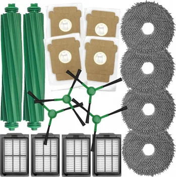 Sada příslušenství pro robotický vysavač HEPA filtry, kartáče pro iROBOT Roomba 405, 505 Plus Combo a mopy 18ks