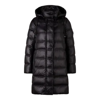 Dámský kabát Dámský péřový kabát Lynn-D5 v černé barvě 38