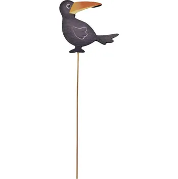 Dřevěný zápich – havran 70×62 mm