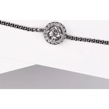 Náramek Tinzara W Steel - náramek z chirurgické oceli se zirkony