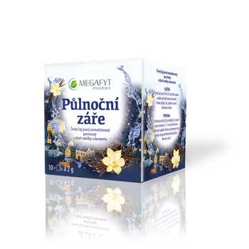 Čaj MEGAFYT Půlnoční záře - černý čaj s karamelem 10x2g MEGAFYT