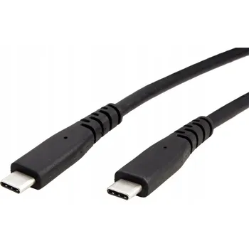 Datový kabel ROLINE USB4 40Gbps kabel USB C(M) - USB C(M), PD 240W, 2m, černý