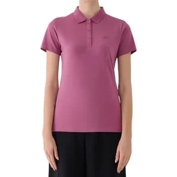 Dámské oblečení Dámské polo tričko 4F F554 vínové 4FWAW25TPTSF554 60S 2 XL