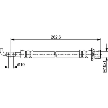 Brzdový systém Brzdová Hadice BOSCH (1987481936)