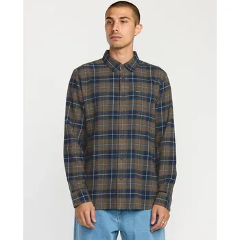 Pánská košile košile VOLCOM Caden Plaid NAVY velikost oblečení L