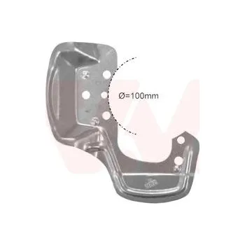 Brzdový kotouč Ochranný plech proti rozstřikování, brzdový kotouč VAN WEZEL 3778372