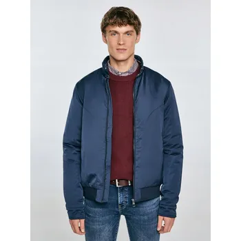 Moto bunda BIG STAR Pánská zateplená bunda harrington tmavě modrá Kye 403 4XL