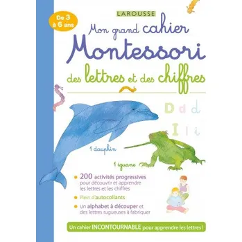 Francouzský jazyk Mon grand cahier MONTESSORI des lettres et des chiffres (Pevná)