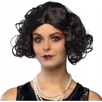 Karnevalová paruka Boland paruka krátké vlasy černá