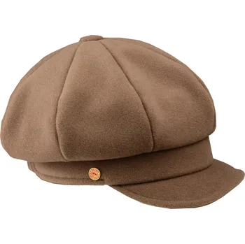 Čepice 8-dílna béžová dámská bekovka od Mayser - Camila Newsboy Cap Velikost: 57 cm (M)