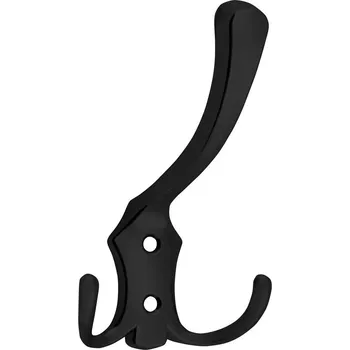 Držák na ručník Aqualine Háček velký, černá mat, 10088B