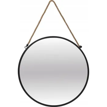 Zrcadlo Zrcadlo STILOVO nástěnné kulaté s kovovým rámem 500 x 500 mm