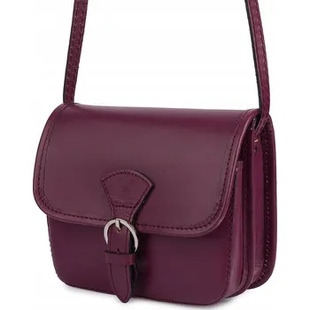 Beltimore kabelka kabelka přes rameno z pravé kůže červená