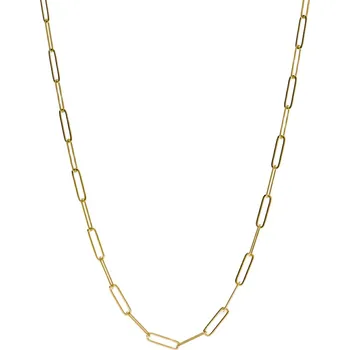 Řetízek Furiosa Pozlacený dámský řetízek Paperclip Vibe SN-VIBECH-G 45 cm + 2 měsíce na vrácení zboží