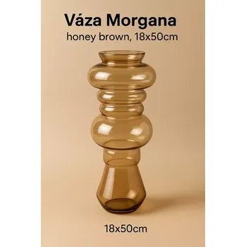 Váza Váza Morgana, honey brown, 18x50cm