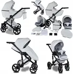 Kočárek 3v1 Babe boss BeRco Premium Černý Bílý Khaki Granát Zlatý Růžový Grafit