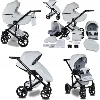 Kočárek Kočárek Babe boss BeRco Premium 3 v 1 Černá Bílá Khaki Tmavě modrá Zlatá Růžová Grafit