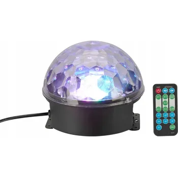 Stojací lampa Disco koule, lampa Ø18 cm s dálkovým ovládáním
