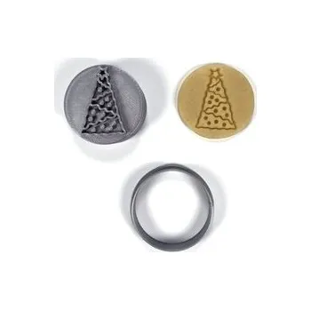 Razítko Vánoční stromek 1 razítko s vykrajovátkem