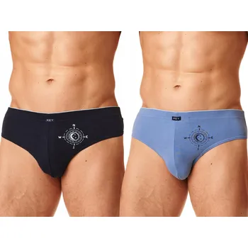 Pánské spodní prádlo Key Slipy černé barvy, velikost XXL