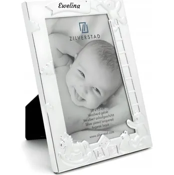 Obraz Postříbřený Rámeček ABC s gravírováním DÁREK Dárek na křtiny