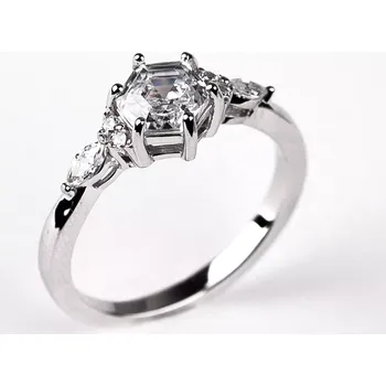 Prsten Obelisk Silver - zásnubní prsten ze stříbra