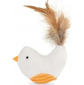 Hračka pro kočku Barry King | Hračka pro kočky | Plyšový ptáček s peřím 8 cm