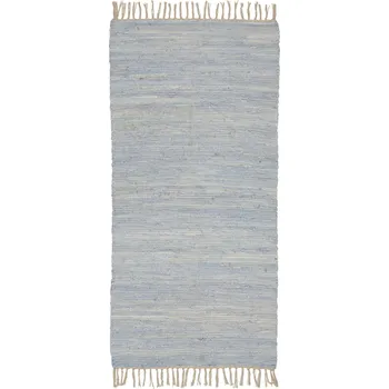 Koberec Ib Laursen Bavlněný běhoun na podlahu Light Blue 60 x 120 cm