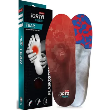 Vložka do bot Vložky do bot pro příčnou a podélnou plochou nohu Tear iOrto Mazbit - 38