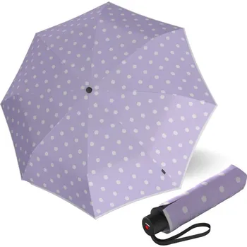 Deštník KNIRPS A.050 MEDIUM Dot Art Lavender - elegantní dámský skládací deštník
