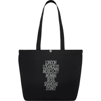 Sportovní taška Dámská taška přes rameno NIKE-NK HRTG TOTE 2.0-WRS GFX Černá 22 L