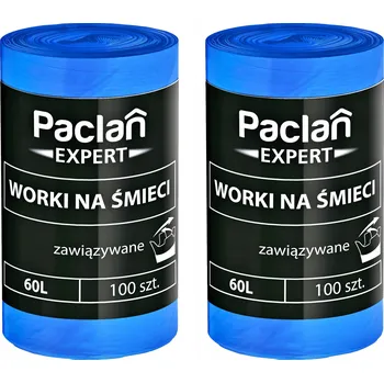 Pytle na odpadky PACLAN EXPERT Pytle na odpadky se zavazováním 60 l, sada 2 ks