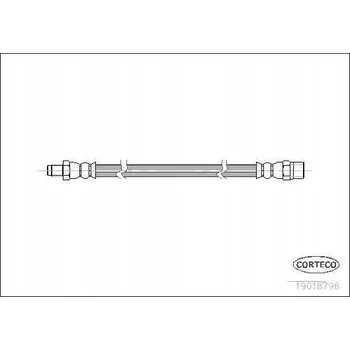 Brzdová hadice Corteco 19018796 Brzdová hadice, flexibilní