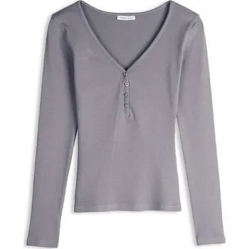 GATE Žebrovaný top s knoflíky 40 625-0920/825