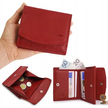 Pako Jeans dámská kožená peněženka červená - pravá kůže