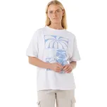 Rip curl dámské tričko Oceanic Heritage Optical White | Bílá | Velikost L | 100% bavlna