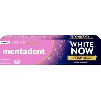 zubní pasta MENTADENT WHITE NOW Zubní pasta 3 X INFINITE GOLD 75 ML