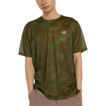 Pánské tričko Triko New Balance Athletics Printed T-Shirt mt53201-wdl Velikost M