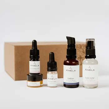 Kosmetická sada Anela Seznamovací péče pro citlivou pleť základní dárkový kosmetický balíček pro suchou a citlivou pleť (č. 11)