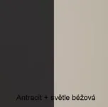 Jurek Obývací stěna Alsy 3 Vyber provedení: Antracit + světle béžová