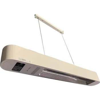 Průmyslové topidlo ELMETFIRE ET0045 PLUTO L ahradní venkovní topidlo 1500W IP24 s dálkovým ovladačem, bílá