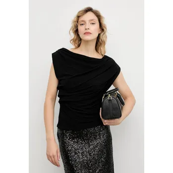 Dámská halenka Halenka Answear.LAB dámská, černá barva, hladká 55072 99X, vel. XS