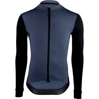 cyklistický dres dres FORCE ENDLESS dlouhý rukáv, modro-černý L