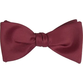 Motýlek Vínově červený vázací pánský motýlek matný