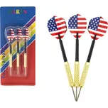 Házecí šipky s kovovým hrotem 15cm kov/plast