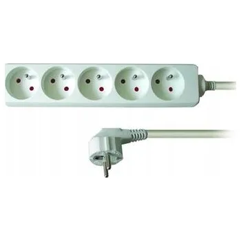 Prodlužovací kabel Prodlužovací Kabel přívod s lištou Emos 7 m 5 ks bílý
