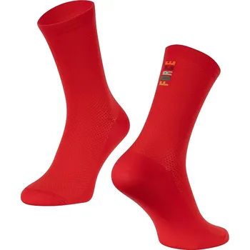 ponožky FORCE COLOUR dlouhé, červené L-XL/42-46