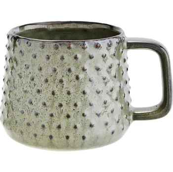 MADAM STOLTZ Kameninový hrnek Green 350 ml