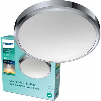 Stropní Svítidlo Stropní Svítidlo Philips LED do koupelny 17W 1500lm 2700K IP44 chrom
