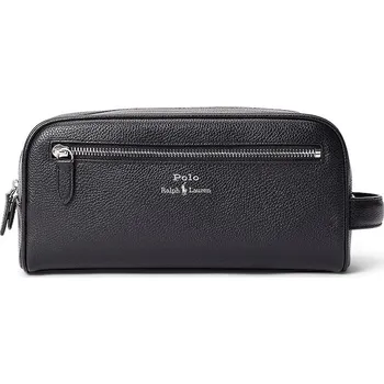 Kožená kosmetická taška Polo Ralph Lauren černá barva, 405966737